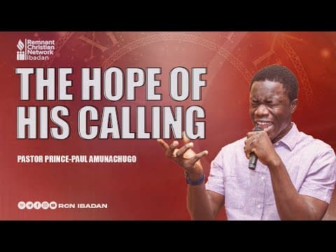 THE HOPE OF HIS CALLING || PASTOR PRINCE-PAUL AMUNACHUGO || FASTING &amp; PRAYER || DAY 5 || 05-09-2025