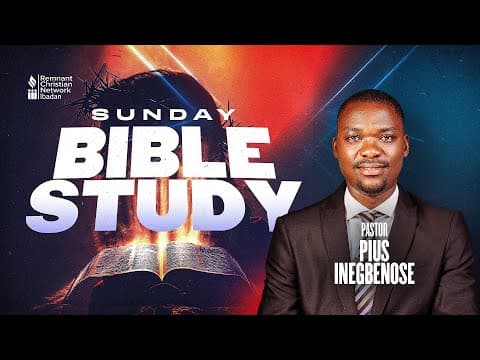 PASTOR PIUS INEGBENOSE || BIBLE STUDY ||  RCN IBADAN || 11-01-2026