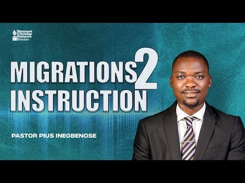 MIGRATIONS 2 - INSTRUCTION || PASTOR PIUS INEGBENOSE || 40 DAYS FASTING &amp; PRAYER DAY 2 || 13-01-2026