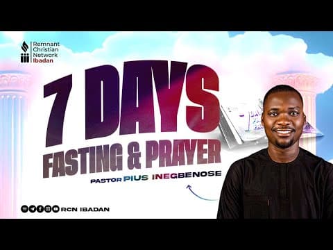 PASTOR PIUS INEGBENOSE || FASTING AND PRAYER ||  DAY 3 ||  RCN IBADAN || 11-06-2025