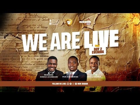 DR JOSHUA AGUNBIADE || MAHANAIM  || DAY 2 EVENING SESSION || RCN IBADAN || 28-06-2025