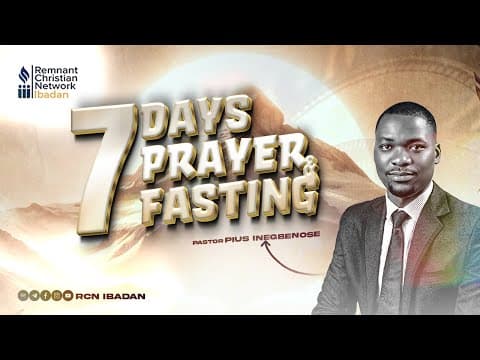PASTOR PRINCE-PAUL AMUNACHUGO || FASTING AND PRAYER ||  DAY 6 ||  RCN IBADAN || 06-09-2025