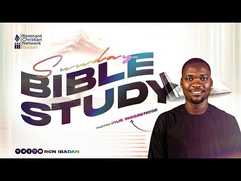 PASTOR PIUS INEGBENOSE || BIBLE STUDY ||  RCN IBADAN || 07-12-2025